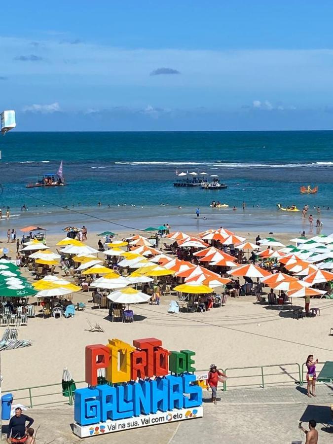Flat Beira Mar Com Varanda Em Pôrto das Galinhas Exterior foto